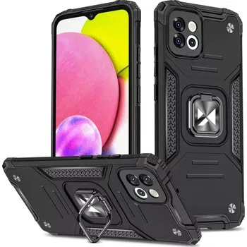 Pouzdro na mobilní telefon Wozinsky Ring Armor pouzdro Samsung Galaxy A03 , pancéřové s magnetickým úchytem a kroužkem , černá