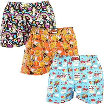 Trenýrky 3PACK pánské trenky Styx art klasická guma vícebarevné (3A11846) M Možnost vrácení zboží ZDARMA do 120 dnů!