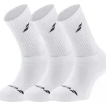 BABOLAT 3 PAIRS PACK WHITE sportovní ponožky - 47-50