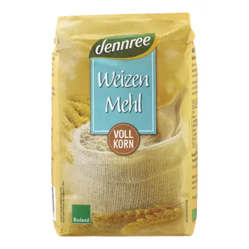 Mouka Dennree Pšeničná celozrnná mouka 1 kg bio