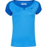 BABOLAT PLAY GIRL CAP SLEEVE TOP BLUE ASTER dívčí tričko - 8-10 let
