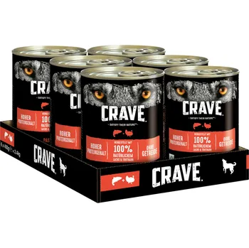 Krmivo pro psa CRAVE konzerva s lososem a krocanem 12 × 400 g