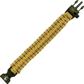 Náramek Náramek Paracord 101 Inc Survival Compass 8 - coyote