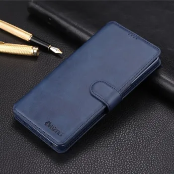 Pouzdro na mobilní telefon Azns Kožené flipové pouzdro pro Samsung Galaxy Note 8 - modré