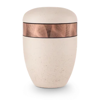 Smuteční dekorace Ekologická urna Pierre IV - Měděný vzhled