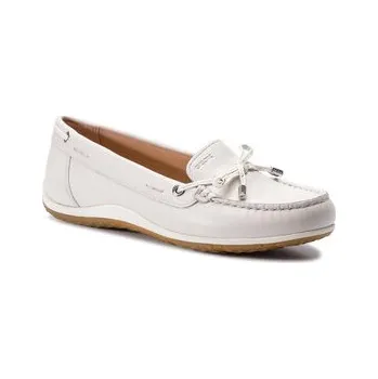 Dámská obuv Geox Mokasíny D Vega Moc B D92DNB 043BC C1002 Bílá 35