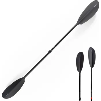 ITIWIT Pádlo na kajak X900 karbonové dvoudílné nastavitelné 210–220 cm ČERNÁ