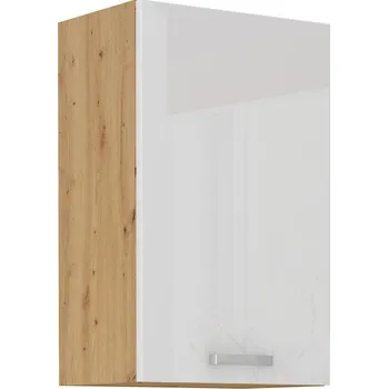 Kuchyňská skříňka LEMPERT Horní skříňka ARISA 17 (45 / 72 cm) bílý lesk