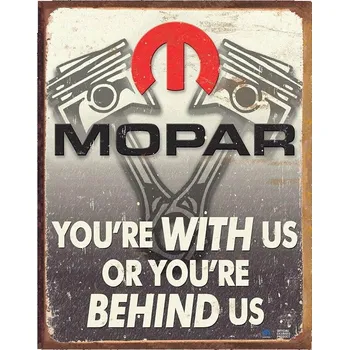 Plechová cedule Plechová cedule Mopar - You Are Behind Us 32 cm x 40 cm
