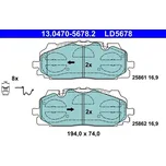 Sada brzdových destiček, kotoučová brzda ATE 13.0470-5678.2