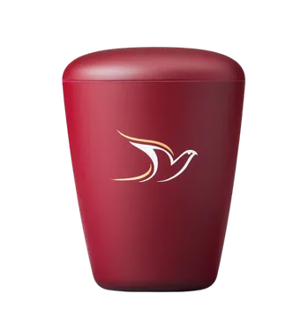 Smuteční dekorace Ekologická urna Dove - Červená