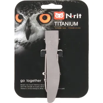 Kuchyňský nůž N-RIT Turistický nůž 100% titan, skládací, odlehčený