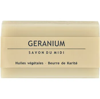Mýdlo Savon du Midi Mýdlo s bambuckým máslem PELARGÓNIE 100g eco