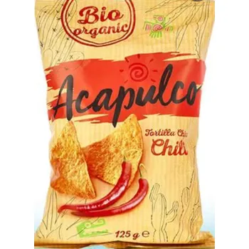 Chips Acapulco Tortilla chips s chilli 125g bio
