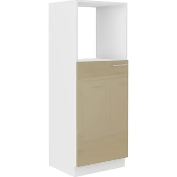 Šatní skříň LEMPERT Skříň pro troubu LARY 26 (60 cm) - cappucino lesk