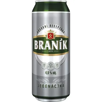 Pivo Braník jedenáct 0,5l - plech