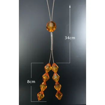 Uchycení záclony a závěsu DEKORAČNÍ ŠŇŮRA NA ZÁVĚS 12 ŽLUTÁ