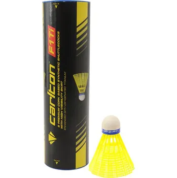 Hračka pro psa CARLTON F1 Ti Yel - modrý proužek - střední - dvouhra/čtyřhra - žlutý