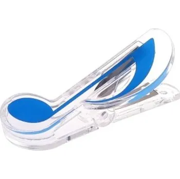 Kolíček na prádlo ve tvaru noty - modrá barva