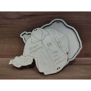 Dřevěné přání na peníze bunda