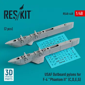 Plastikový model Reskit 1/48 USAF Outboard pylons F-4 'Phantom II' C,D,E,G