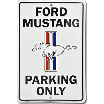 Plechová cedule Plechová cedule Ford Mustang Parking White 20 cm x 30 cm