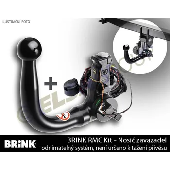 Tažné zařízení Zařízení pro nosiče kol Audi A1 Citycarver 2019-, vertikal vč. 13pin EP, BRINK