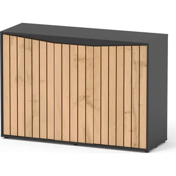 Skříňka Aquatlantis SPLENDID 120 1/9 - Černá/Roble Hera Atlas