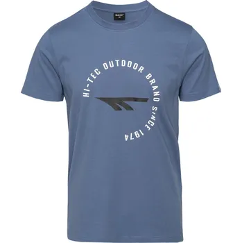 Pánské Tričko s krátkým rukávem HI-TEC NOEL M000254558 – Modrá S