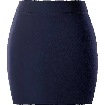 Dámská sukně Jednoduchá elastická minisukně - Tmavě modrá,3XL