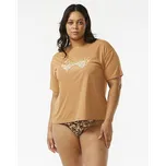 Lykra Rip Curl SEA OF DREAMS RELAXED UPF S/S Light Brown velikost M