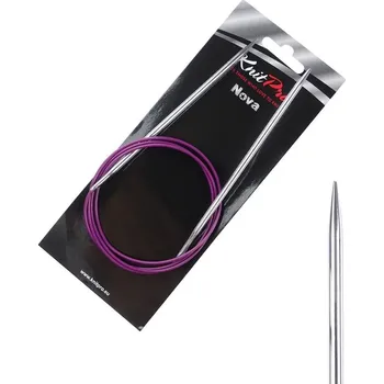 Jehlice Kruhové kovové jehlice Nova Metal 100 cm 3,75 mm