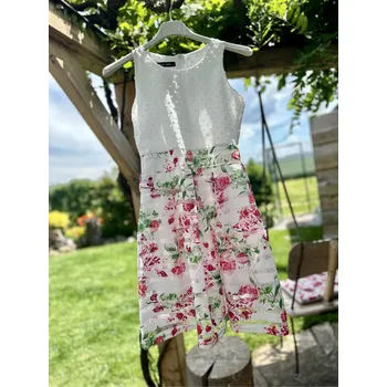 Dívčí šaty made in Italy Dívčí slavnostní šaty 24501 barva: růžová, Rozměr: 146