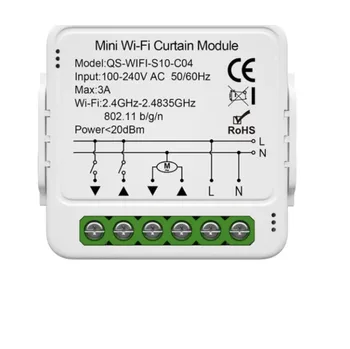 Ovládání žaluzie a rolety Tuya QS-WIFI-S10-C04 ovladač žaluzií