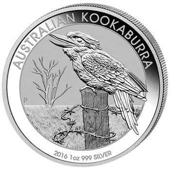 Stříbrná mince 1 Oz Australian Kookaburra (Ledňáček) 2016