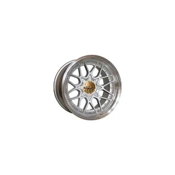 Alu kolo HX025 HAXER 8x17 ET20.00 stříbrná + leštěný límec