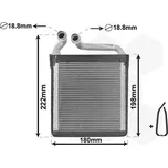 Výměník tepla, vnitřní vytápění VAN WEZEL 58006256