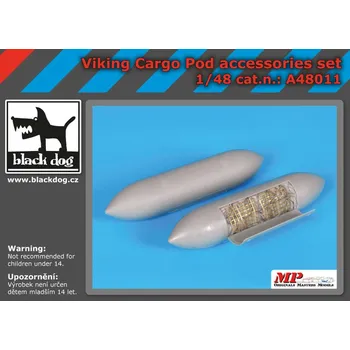 Plastikový model Blackdog 1/48 Viking cargo POD accessories set (ITAL)