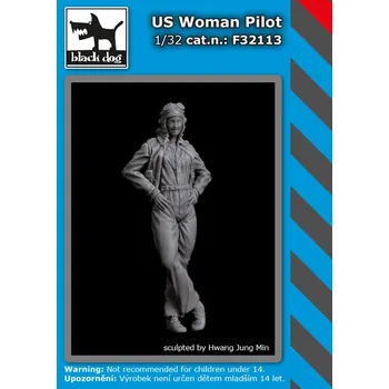 Plastikový model Blackdog 1/32 US woman pilot (1 fig.)