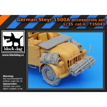 Plastikový model Blackdog 1/35 German Steyr 1500A accessories set (TAM)