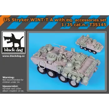 Plastikový model Blackdog 1/35 US Stryker WINT-T A w/ equipment set (TRUMP)