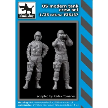 Plastikový model Blackdog 1/35 US modern tank crew set (2 fig.)