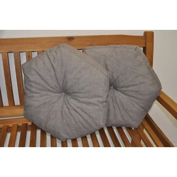 Zahradní sestava Axin Trading s.r.o. Polštář hvězda šedý set 2 kusy