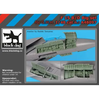 Plastikový model Blackdog 1/48 F-15 B/D Big set (G.W.H.)