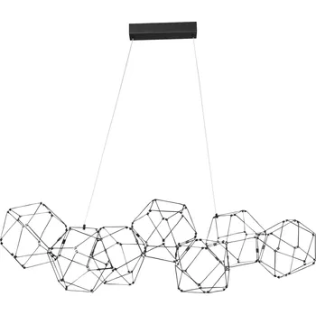 LED lustr Nebula 108 černé