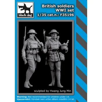 Plastikový model Blackdog 1/35 British Soldiers WWI set (2 fig.)