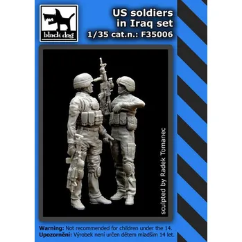 Plastikový model Blackdog 1/35 US Soldier in Iraq Set (2 fig.)