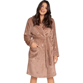 Dámské oblečení Dámský župan Italian Fashion Arte dł.r. Barva: Hnědá, Velikost: L