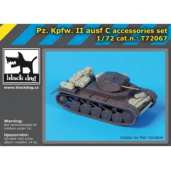 Plastikový model Blackdog 1/72 Pz Kpfw II ausf C accessories set (S-MODEL)