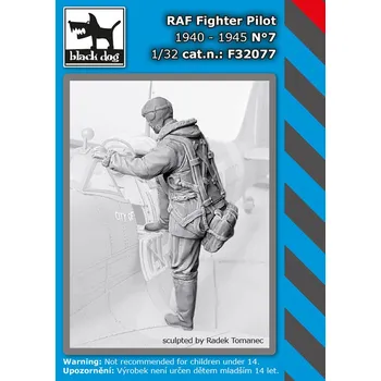 Plastikový model Blackdog 1/32 RAF Fighter pilot 1940-45 No.7 (1 fig.)